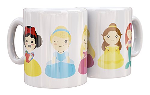 The Cute Little World Characters Mug de Ceramica Princesitas