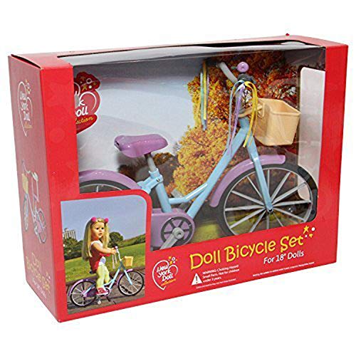 The New York Doll Collection E133-Bicicleta para muñecas de 45,7 cm, multicolor (E133) , color/modelo surtido