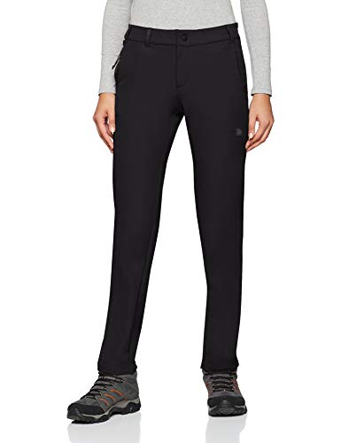 The North Face W Stshl PT SM Pantalón Softshell Tanken (Entallado), Mujer, TNF Black, REG6