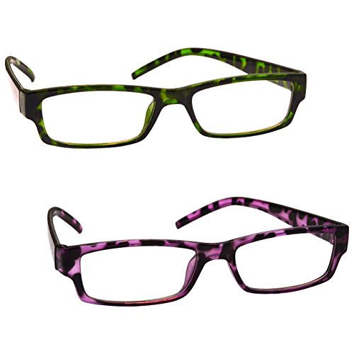 The Reading Glasses Company Gafas De Lectura Verde Y Púrpura De La Concha Lectores Valor Pack 2 Mujeres Señoras Uvr2Pk009_009Pp +1,50 2 Unidades 70 g