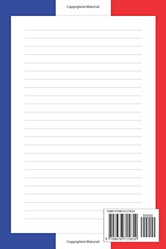 The Thoughts of a French Chef: Lined Notebook. 120 Pages. 6 × 9 Format (15.24 × 22.86 cm). Gift Idea. Flag Edition