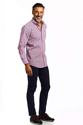 THE TIME OF BOCHA Camisa Hombre Cuadros Multicolor x-Large