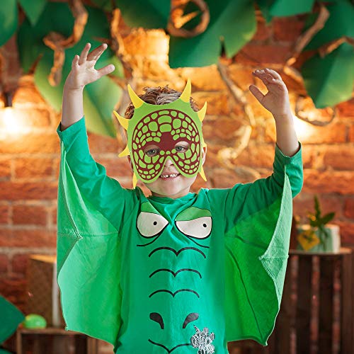 THE TWIDDLERS 30 Máscaras de Espuma de Dinosaurio para Niños con Correas Elásticas| Durable y No Tóxico| Dino Animales Fiesta Halloween Disfraces Piñata Juguetes Cumpleaños Decoración Regalo.