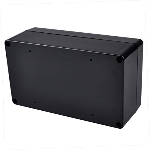 Therlan - Caja de plástico impermeable para proyectos (ABS IP65, 158 x 90 x 60 mm), color negro