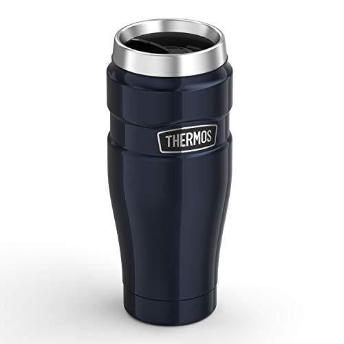 Thermos 101509 - Vaso de viaje de acero inoxidable, azul oscuro, 0.47L