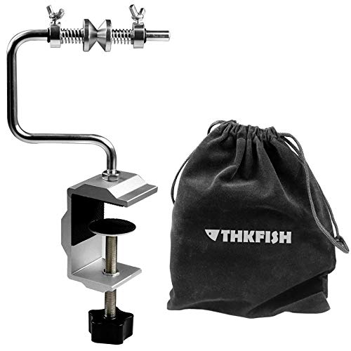 THKFISH Enrollador de Línea de Pesca Cola Sistema Tackle con Abrazadera Estilo Corto