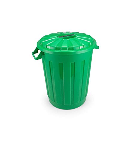 TIENDA EURASIA® Cubos de Basura de Reciclaje con Tapa - Pack de 3 Cubos de 30 L - Material Plastico Eco Libre de Bpa - Alta Resistencia - Ideal para Reciclar