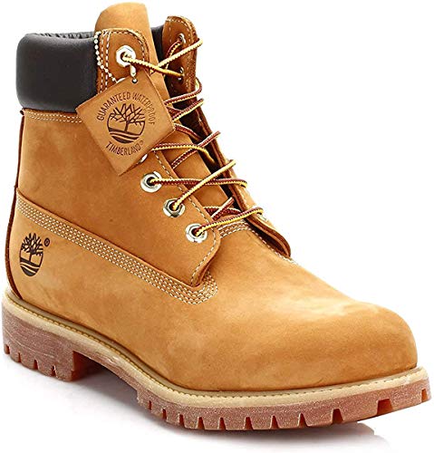 Timberland 6-Inch Premium Boot, Botas para Hombre, Amarillo (Wheat Nubuck), 41 EU