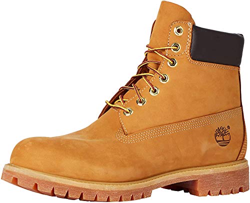 Timberland 6-Inch Premium Boot, Botas para Hombre, Amarillo (Wheat Nubuck), 41 EU