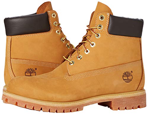 Timberland 6-Inch Premium Boot, Botas para Hombre, Amarillo (Wheat Nubuck), 41 EU