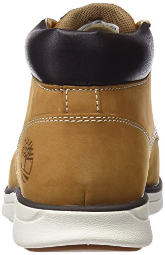 Timberland Bradstreet Leather Sensorflex, Botas Chukka para Hombre, Amarillo Wheat Nubuck, 43.5 EU