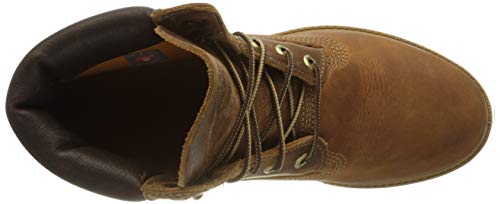 Timberland Heritage 6 Inch Premium Waterproof, Botas para Hombress, Marrón (Medium Brown Nubuck), 40 EU