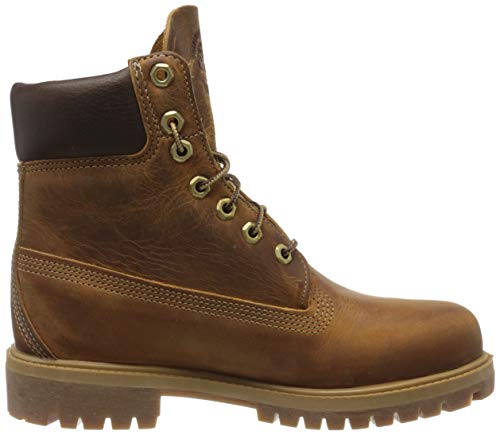 Timberland Heritage 6 Inch Premium Waterproof, Botas para Hombress, Marrón (Medium Brown Nubuck), 40 EU