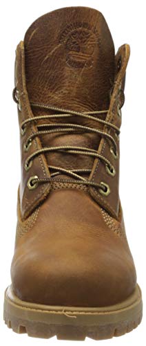 Timberland Heritage 6 Inch Premium Waterproof, Botas para Hombress, Marrón (Medium Brown Nubuck), 40 EU