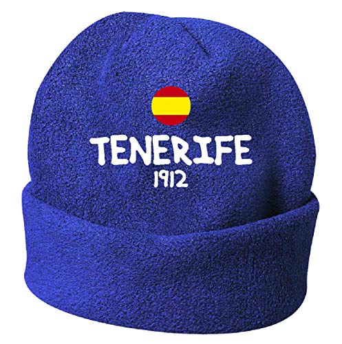 Tipolitografía Ghisleri Sombrero de invierno Tenerife España Blue Bordado de Polar Talla Única 157