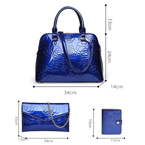 Tisdaini Bolsos de Mano Mujer Charol Moda Bolsos Bandolera Bolsos Totes Bolsos de Fiesta