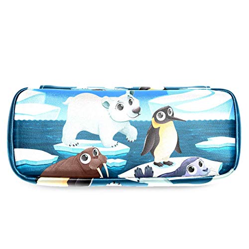 TIZORAX - Estuche para lápices, diseño de animales polares en la cabina de hielo