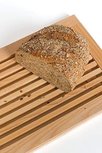 TNNature - Tabla para cortar pan (madera de haya, 40 x 25 x 2,5 cm), madera, Klein