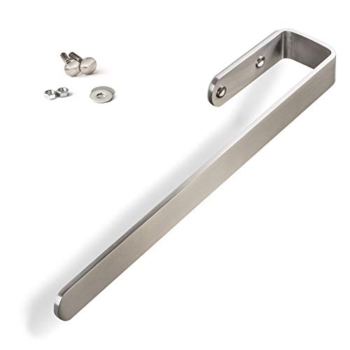 Toallero PAN para Montaje al Armario/Acero Inox Cepillado/Largo: 340 mm/Ancho: 60 mm/Alto: 30 mm/Espesador del