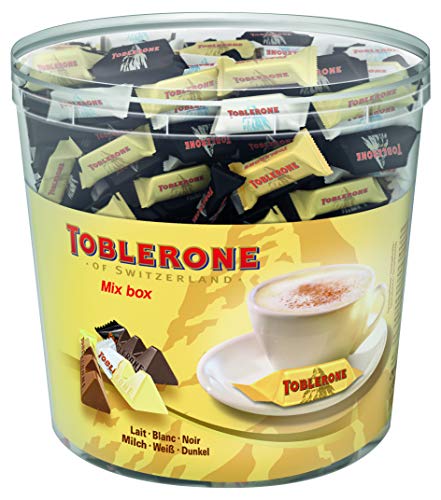 tobl erone Minis Mix Box: Leche, color blanco & oscuro, Chocolate, cerrojo, Chocolate, lata, 904 g