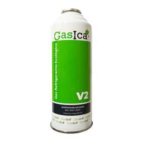 Todoelectrico Pack Gas refrigerante orgánico V2 Sustituto R22/R407/R290 y R410A con Manguera recarga refrigerante aire acondicionado entrada rosca 1/2 salida rosca 1/4 (Manguera + Gas)