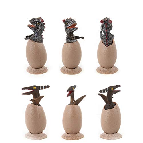 Tomaibaby 9 Piezas Huevos de Dinosaurio Rotos Huevos de Pascua Eclosionan Juguetes con Figuras de Dinosaurios Dentro del Kit de Excavación de Huevos de Dinosaurio Fiesta de Pascua Favorece