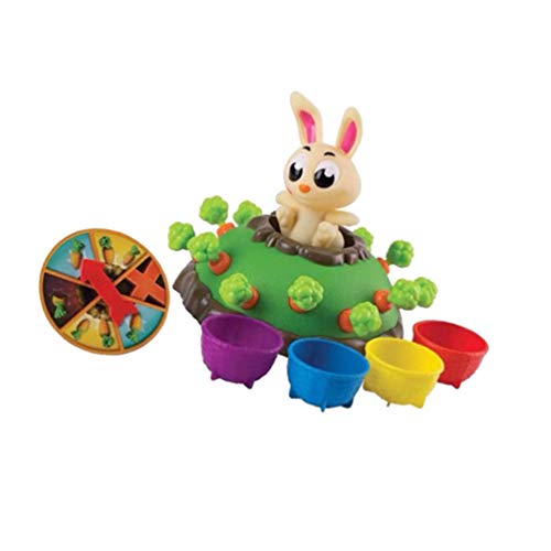 Tomaibaby Juego de Conejito Divertido Juego de Conejo de Zanahoria Juguete de Escritorio Animal Rábano para Fiesta de Pascua Juego de Broma de Interior para El Hogar Trucos Accesorios Color Variado