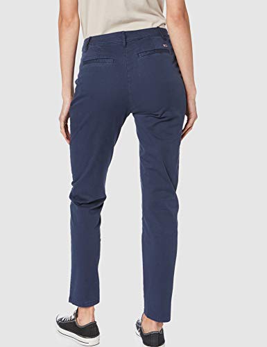 Tommy Jeans Mujer TJW ESSENTIAL SLIM GMD CHINO Pantalones, Azul (Black Iris 002), W26/L32