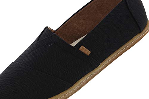 TOMS Men's Venice Collection Alpargata Black Heritage Canvas On Crepe 9 D US