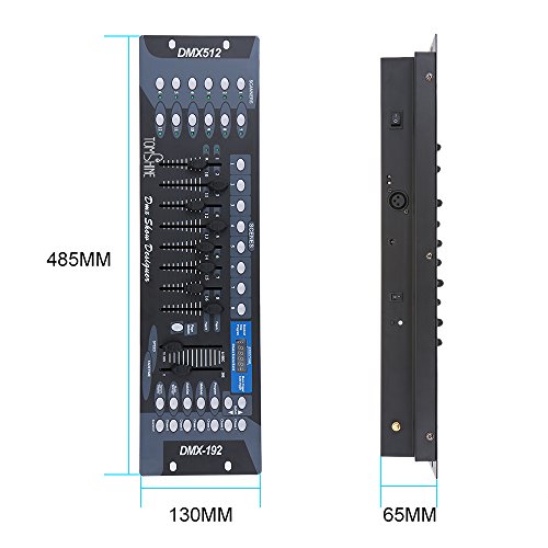 Tomshine 192 Canales DMX512 Etapa Luz Inalámbrica Consola Controlador con Transmisor Partido DJ Discoteca Equipo de Operador