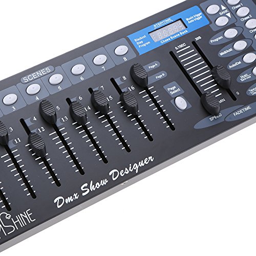 Tomshine 192 Canales DMX512 Etapa Luz Inalámbrica Consola Controlador con Transmisor Partido DJ Discoteca Equipo de Operador