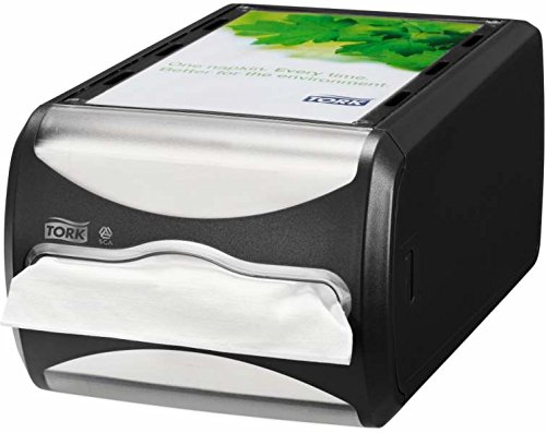 Tork Xpressnap 272511 Dispensador de servilletas para mostrador / Ideal para restaurantes / Compatible con el sistema N4 / Negro