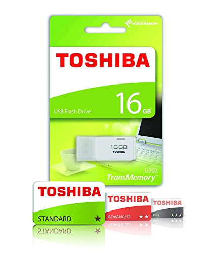 Toshiba Hayabusa - Memoria USB 2.0 de 16 GB, color blanco