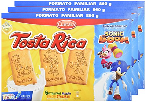 Tosta Rica - Galletas, 860 g - [Pack de 3]