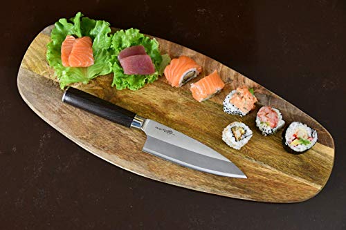 Totiko Japan Knives, cuchillo de cocina japonés profesional, Deba Sakai 16,5 cm - 5 pulgadas