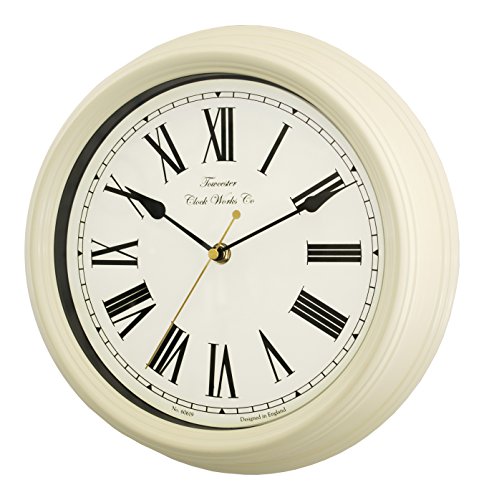 Towcester Clock Works Co. Acctim 26702 Redbourn Reloj de Pared, Color Crema