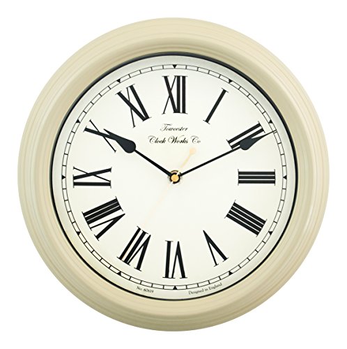 Towcester Clock Works Co. Acctim 26702 Redbourn Reloj de Pared, Color Crema