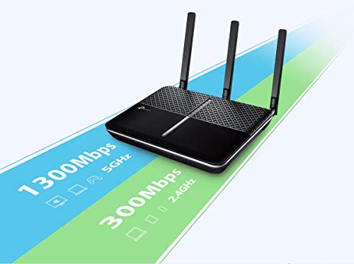 TP-LINK Archer VR600 V2.1 - Router Inalámbrico Doble banda VDSL/ADSL Wi-Fi AC 1600Mbps (300Mbps en 2.4GHz - 1300Mbps en 5GHz - 4 ports Gigabit - 1 port USB 2.0 - Beamforming - APP Tether)