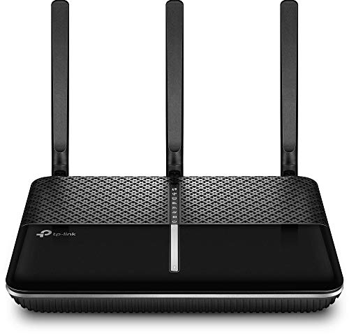 TP-LINK Archer VR600 V2.1 - Router Inalámbrico Doble banda VDSL/ADSL Wi-Fi AC 1600Mbps (300Mbps en 2.4GHz - 1300Mbps en 5GHz - 4 ports Gigabit - 1 port USB 2.0 - Beamforming - APP Tether)