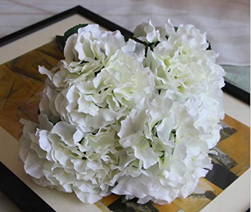 TPCMD Mallorca Grandes Flores de la Boda Hydrangea Flores Artificiales de Seda de Plomo Arcos de Flores de Ruta,Blanco