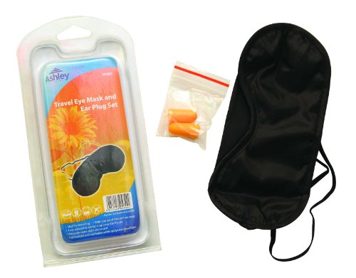 Travel Eye Mask / Sleeping Mask & Ear Plug Set, Ideal For Car, Plane Journeys by Alyssa Ashley