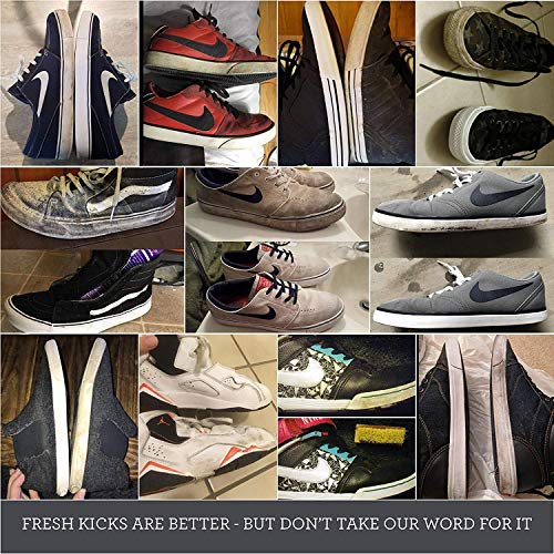 TriNova Limpiador de zapatos – Zapatos deportivos, botas, mocasines, tacones y más – elimina la suciedad y las manchas. Un cepillo gratis incluido – 8 OZ