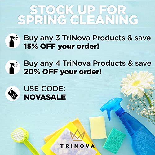 TriNova Limpiador de zapatos – Zapatos deportivos, botas, mocasines, tacones y más – elimina la suciedad y las manchas. Un cepillo gratis incluido – 8 OZ