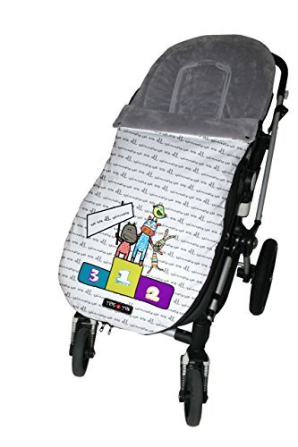 Tris&Ton Saco silla de paseo universal para bebe, saco funda cochecito con forro polar impermeable invierno saco de abrigo (Trisyton)