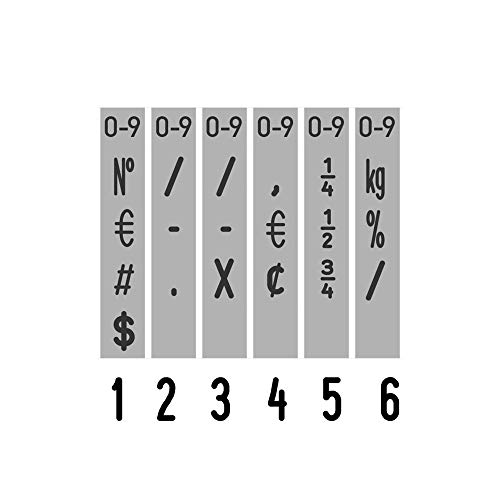 Trodat 4846 - Numerador estándar, 6 cifras, 4 mm