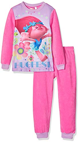 TROLLS 2200001857 Conjuntos de Pijama, Rosa, Pequeño para Niñas