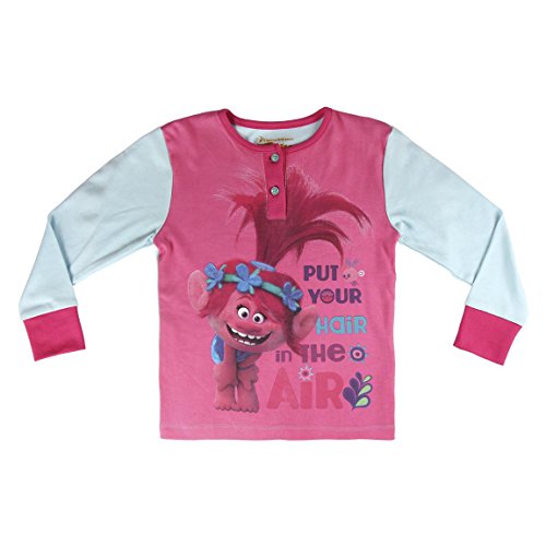 Trolls Poppy - pijama manga larga 2 piezas interlock 100% algodón (116cm-122cm)