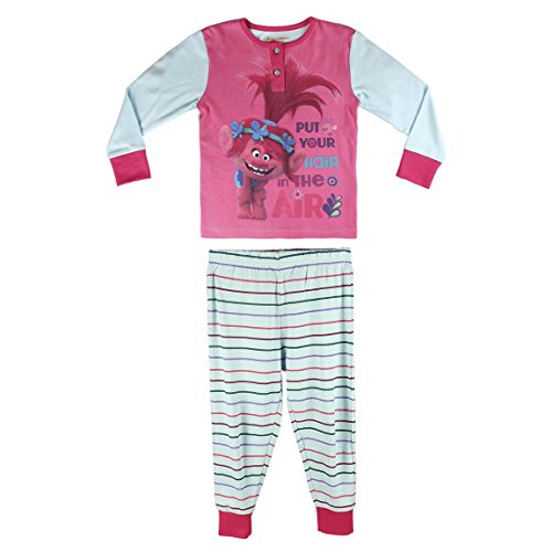 Trolls Poppy - pijama manga larga 2 piezas interlock 100% algodón (116cm-122cm)