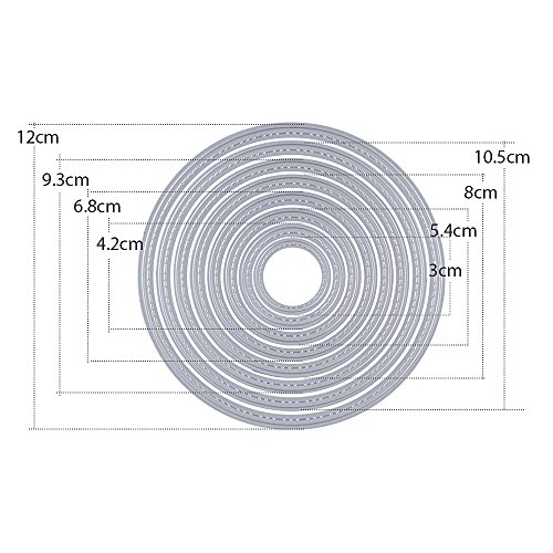 Troqueles de Metal Dies Corte Plantillas Estarcir para Tarjeta, Papel, Álbum Scrapbook, DIY