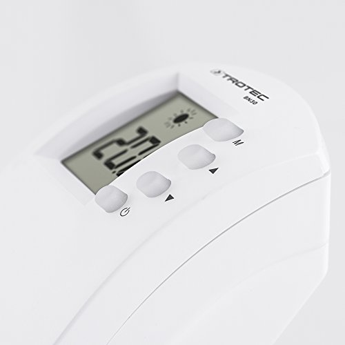 TROTEC Termostato para Enchufe BN30, 5-30 °C, Control de Calefacción y Refrigeración, Interruptor Térmico para la Calefacción por Infrarrojos, Blanco